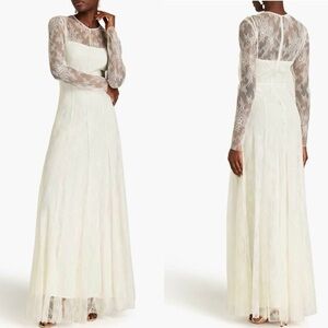 PHILOSOPHY DI LORENZO SERAFINI Chantilly lace maxi dress
